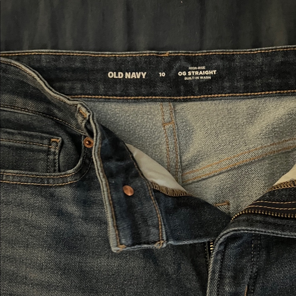 Old Navy Women’s Dark Blue OG Straight Jeans